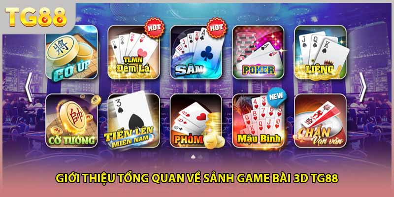 giới thiệu tổng quan về sảnh game game bài 3D 