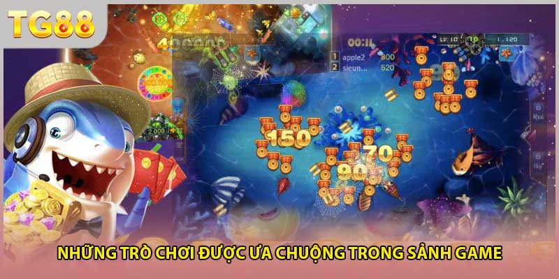 Những trò chơi được ưa chuộng trong sảnh game